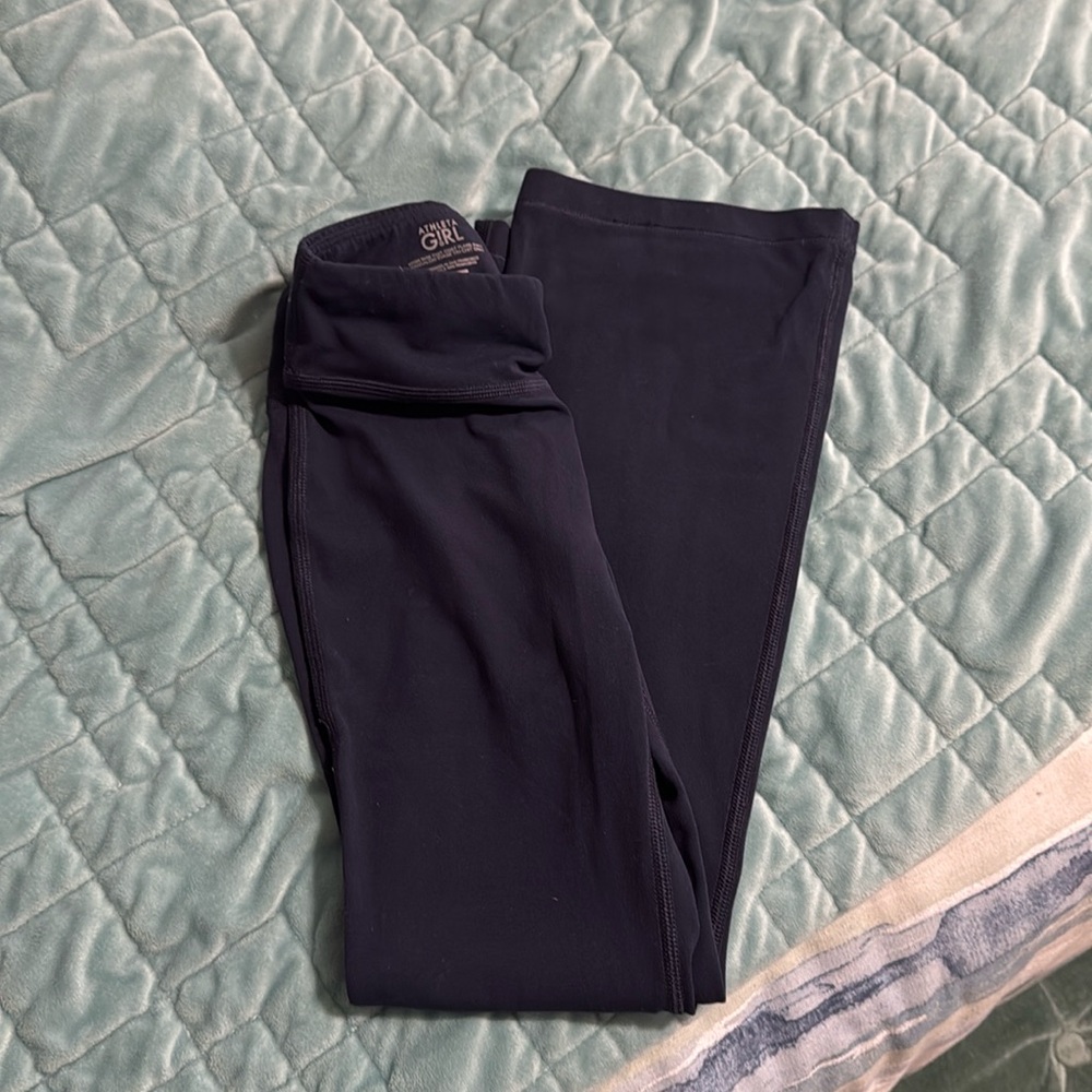 Athleta girl navy blue flare pants